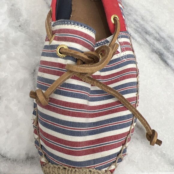 Sperry Topsides red‎ White Blue Size Womens 8.5m Casual shoes - Picture 13 of 16